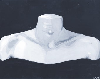 Stone, Original Gouache painting