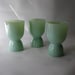 Vintage Set of 3 Wonderful Jadeite Egg Cups