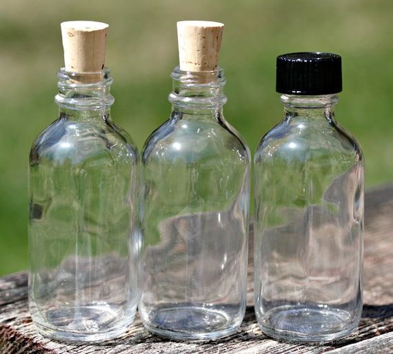 Download 20 Bottles 2 oz. Corks Or Caps Clear Glass Bottle 60ml Empty