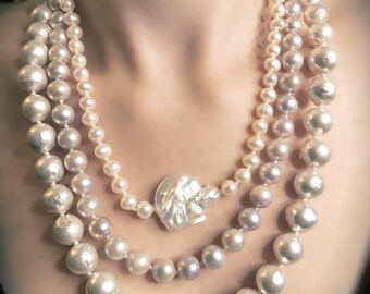 Fresh Water Pearls Multi-Strand Necklace