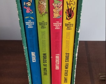The Wonderful Worlds of Walt Disney Book set