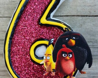 Angry Bird Birthday candle