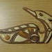 Handmade Wooden Haida Intarsia Piece