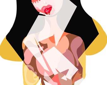 Inner Conflict A3 Art Print