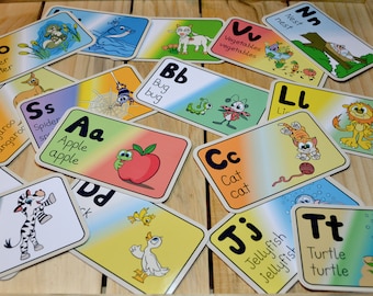 Alphabet Flash Cards For Children Learn The ABCs