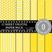 Yellow Pattern Digital Paper Pack Personal & Commercial Use