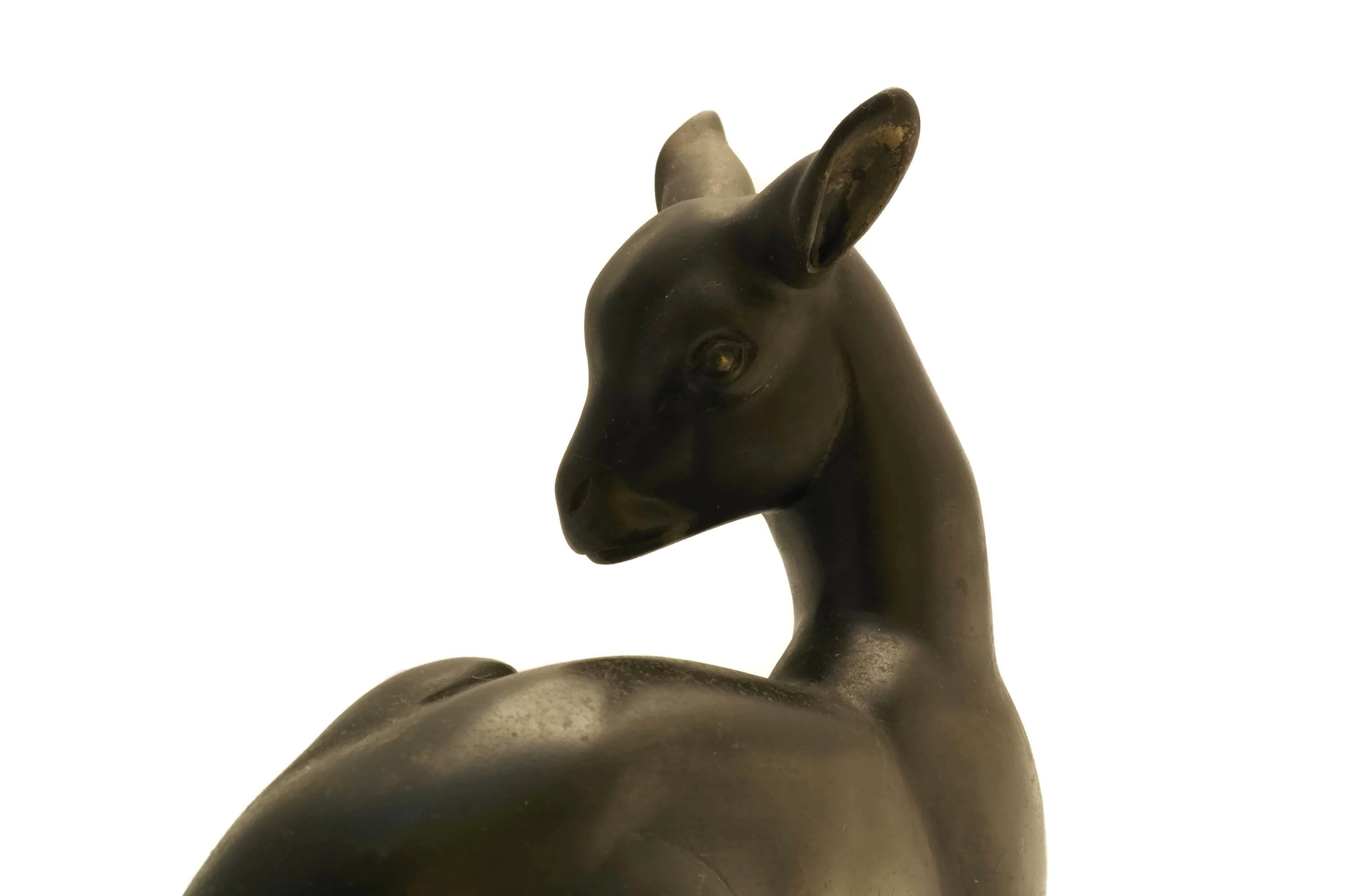French Art Deco Animal Statue With Lamb And Chick Figurines Newborn French Art Deco Animal Statue With Lamb And Chick Figurines Newborn
