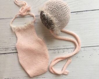Newborn girls romper set