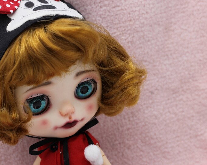 OOAK Custom Blythe Doll , Minnie Mouse Ooak Blythe Doll