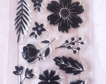 Floral Clear Stamps By Ms. Sparkle & Co.