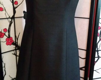 Elegant c.1960 Black Party Dress with Beading