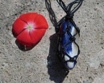 Lapis Lazuli Knot Tied Necklace