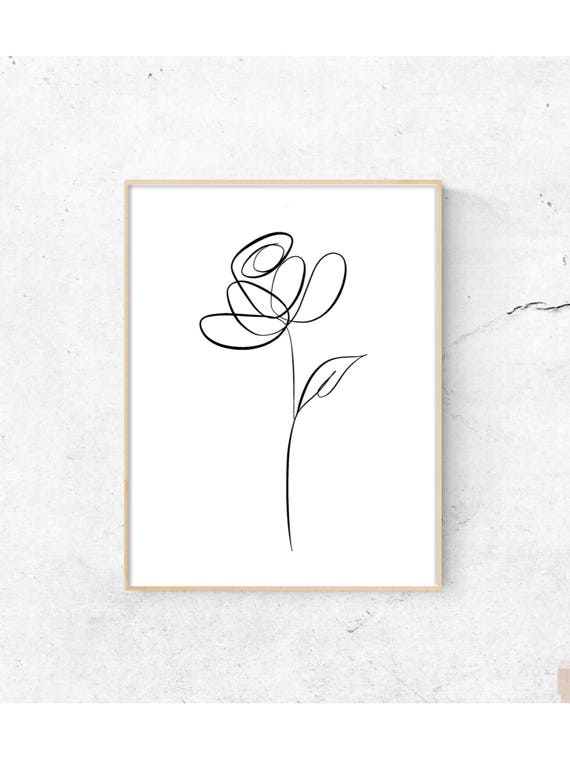 Botanical Inspiration Botanical line art botanical line drawing line art print