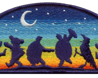Grateful Dead Patch- Moondance 100% Embroidered Patch/ Terrapin Turtles/ Dancing Bears/ Dead and Company
