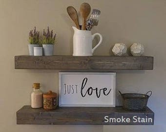 Rustic Shelves, Floating Shelves, Wood Shelves, Floating Shelf, Wood Floating Shelves, Rustic Shelves, Farmhouse Décor, Wooden Shelf
