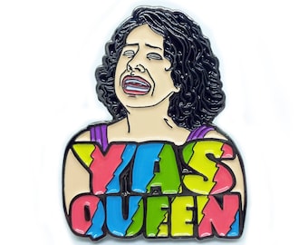 Broad City Ilana Glazer Yas Queen Enamel Pin