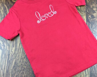 Valentines Tee Shirt, Toddle Valentine Outfits, Organic Valentines, Toddler Valentines Day, Valentine Tee Shirts, Red Tees, Hand Lettered