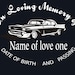 In Loving memory car Decal, Custom memory auto decal