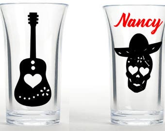 Dia de Los Muertos, Day of the dead, skull and guitar