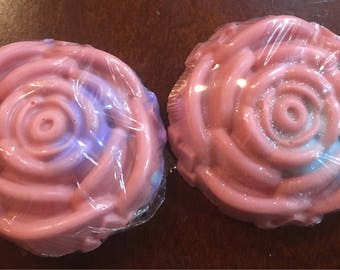 Rose soap bars, shea butter soap