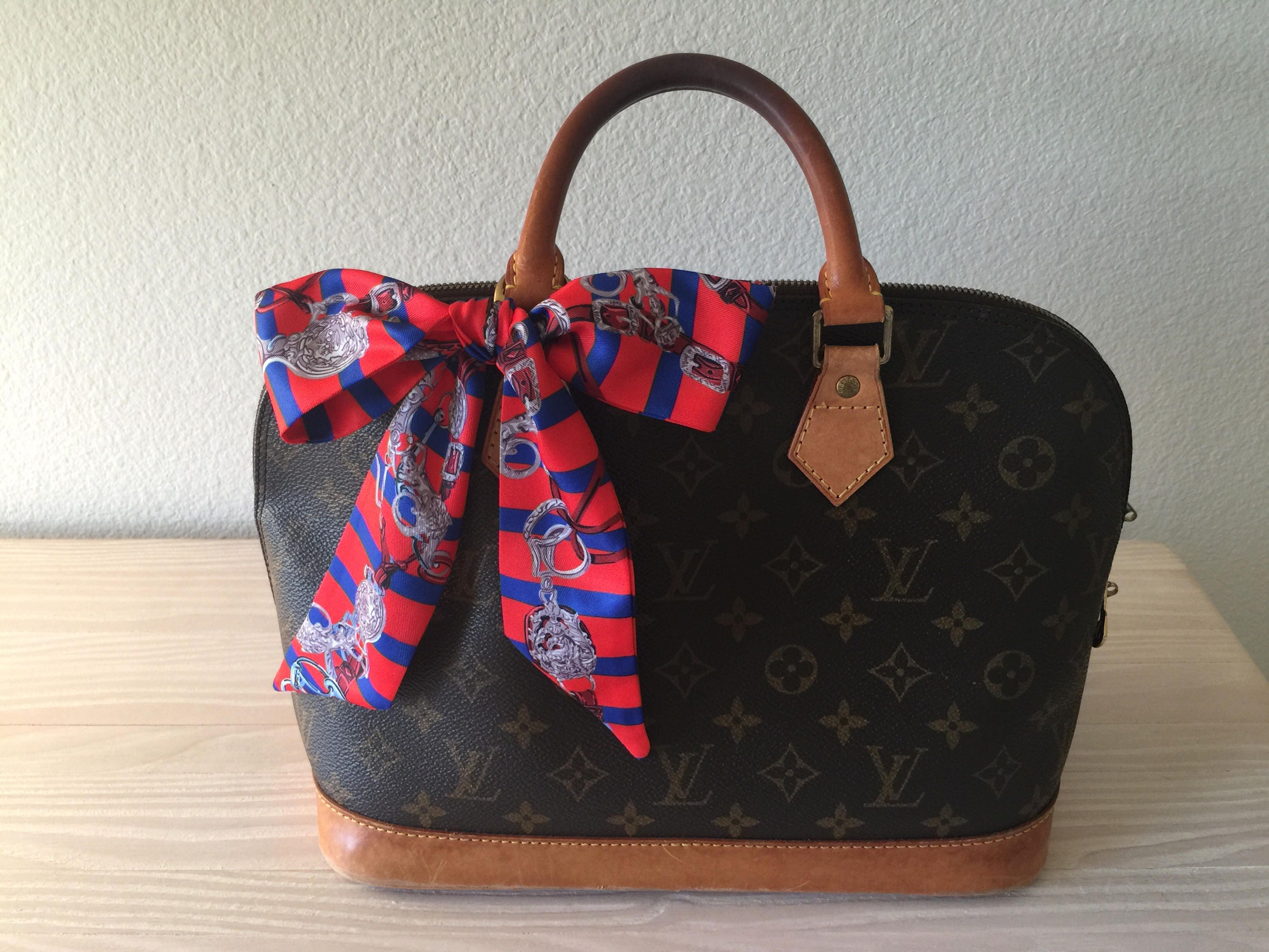 Silk Twilly Scarf Twill Handbag bandeau bandeaux Handle Wrap