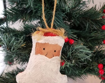 Hand Painted Santa Claus Ornament