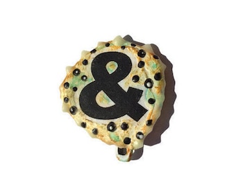 Ampersand pin, Literary Pin, Writing Pin, & Pin, Punctuation Pin - shipping included