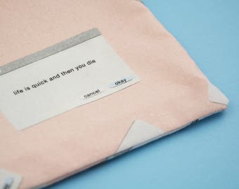 Existential Dialogue Boxes Pouch