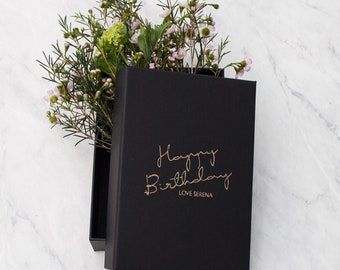 Personalised Name Birthday Keepsake Gift Box, custom gift box, birthday box, birthday gift wrap, birthday gift, custom birthday