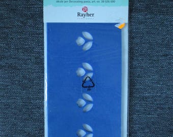 Stencil embossed "flowers" Rayher, to clay for decorations