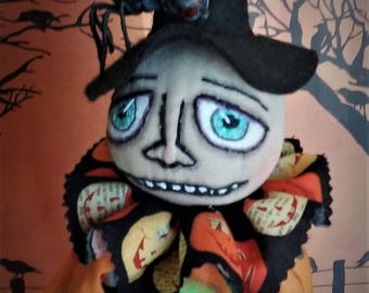 Boris And Cleo ~ One Of A Kind ~ Folk Art ~ Collectible ~ Halloween ~ Clown