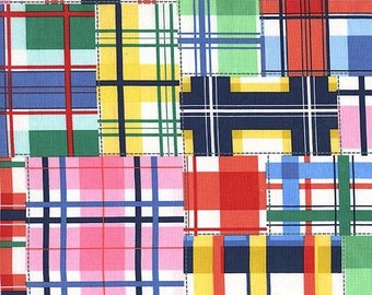 Michael Miller Summer Madras Plaid Fabric - Cotton Fabric - Nautical Print - Childrens Fabric - Summer Fabric - Michael Miller Fabric