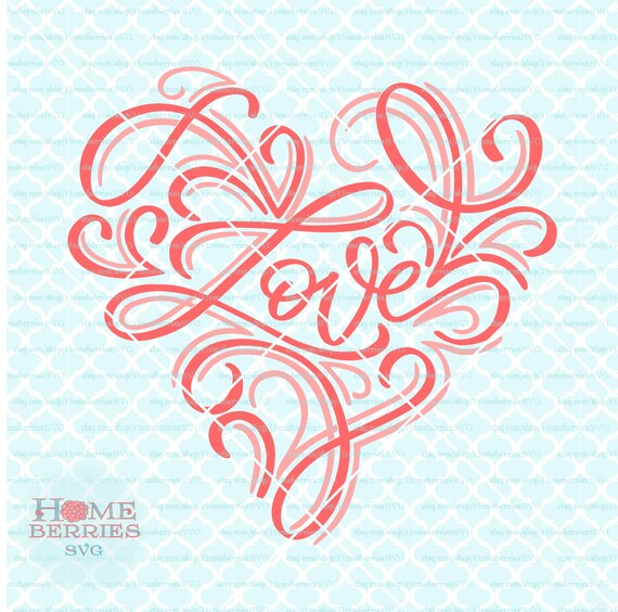 Download Valentine's Day svg Love Heart svg Filigree Heart svg