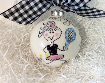 Tennis ornament