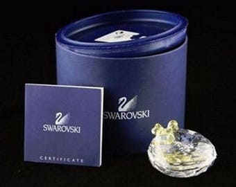 Swarovski Anna Crystal Heart with Yellow Bow #666890