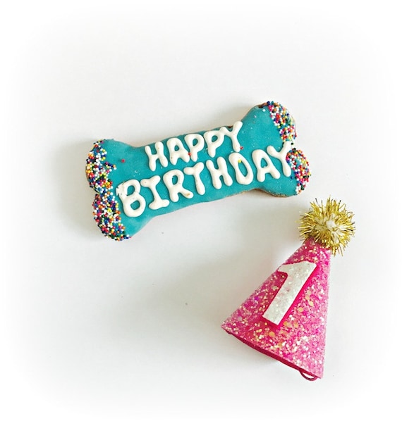 Dog Birthday Party Hat || Dog Party Hat || Dog Hat || Animal Hat || Pink + Gold