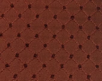 Rust Diamond and Dot - Upholstery Fabric by the Yard