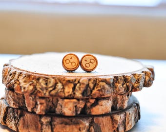Lasercut Harry Potter HP Glasses Baltic Birch Stud Earrings | HP Stars | HP earrings | Potter gifts