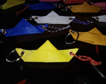 2 door keys recycled sail, sail becomes boat