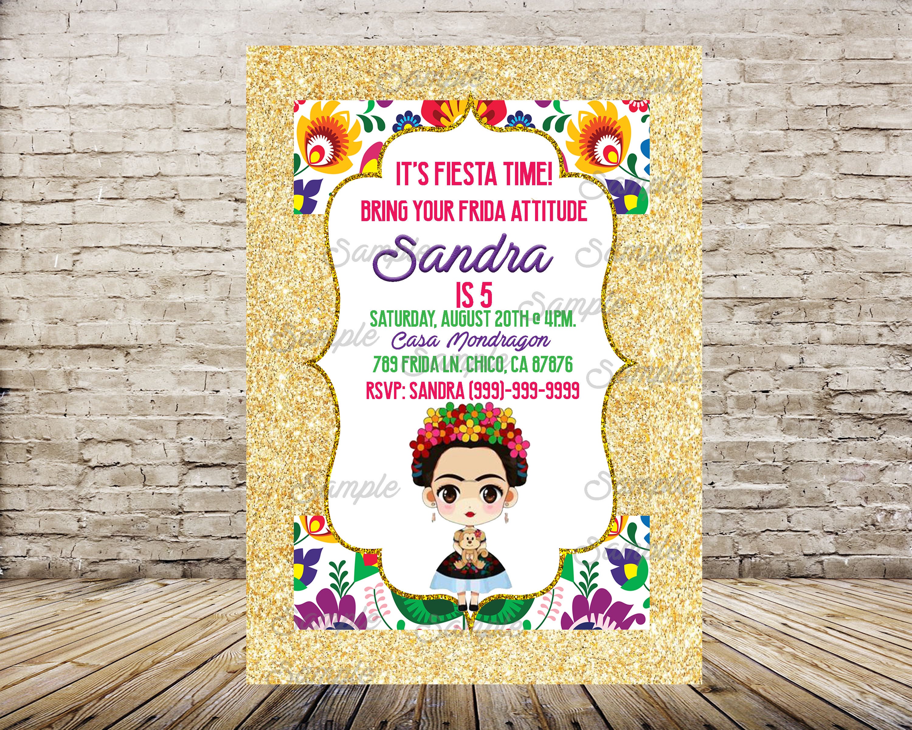 Frida Kahlo Party Invitations 8