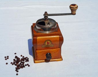 Vintage coffee grinder antique coffee mill rustic kitchen decor coffee lover gift hand coffee mill primitive kitchen tools old coffee mill