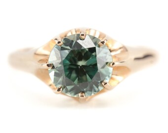 The Woodman Blue Zircon Ring by Elizabeth Henry, Belcher Setting 5JT746K2-D