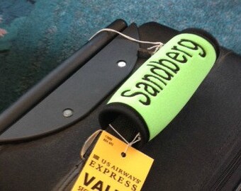 Luggage Tag Handle Wraps Custom Embroidered and Personalized Just for You