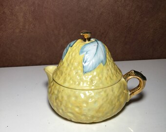 Tashiro Vintage Juice Reamer - Pear Shaped Porcelain Pitcher