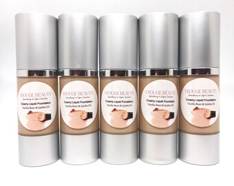 Medium to Full Coverage Liquid Foundation, Organic Full Coverage Foundation, Liquid Foundation, Foundation, Vegan Makeup