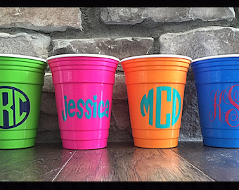 SALE - Personalized/Monogrammed Solo Cup - 16oz.