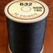 Fil Au Chinois, 632 Size, Black, Lin Cable/Lin Câblé. Waxed Linen Thread for Leatherwork and More.