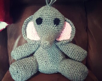 Crochet Stuffed Elephant