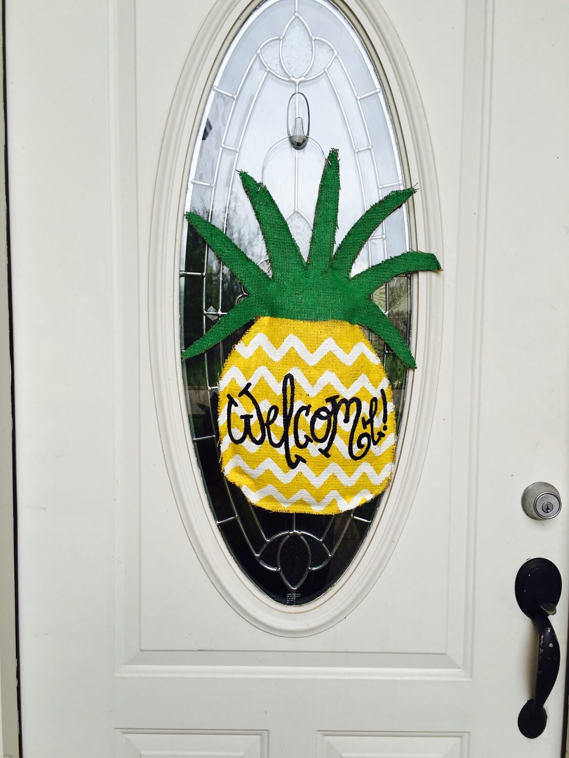 Summer Door Hanger Pineapple Decor Pineapple