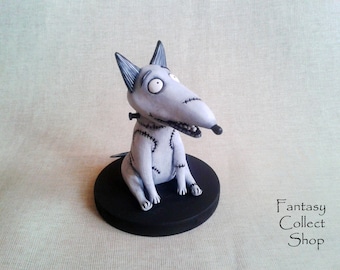 Sparky Custom figurine Frankenweenie toy cartoon figurine Dog figure Frankenstein dog Toy from cartoon Puppy figurine Tim Burton film